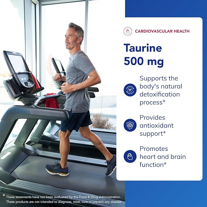 Pure Encapsulations Taurine 500 mg | Amino Acid Supplement for Liver, Eye Health, Antioxidants, Heart, Brain, and Muscles* | 60 Capsules