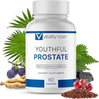 Youthful Prostate - Saw Palmetto for Men with Panax Ginseng, Antioxidant Protection, Vitamin E, Lycopene - Prostate Supplements for Men
