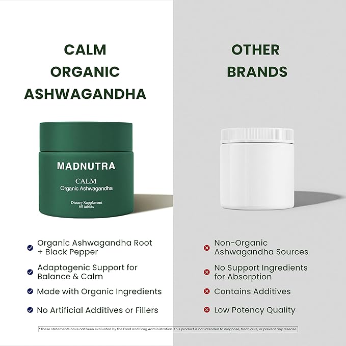 Ashwagandha 675mg - Premium Stress & Anxiety Support Herbal Ashwagandha Supplements - KSM-66 Ashwagandha for Mood, Energy, Focus & Sleep Support - Non-GMO Organic Ashwagandha Capsules