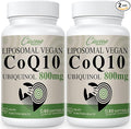 Liposomal CoQ10 800mg Ubiquinol Softgel, Max Absorption Ubiquinol Coenzyme Q10, Ubiquinol CoQ10 Supplement for Antioxidant, Heart Function & Energy Production, Pure CoQ10 800mg, 120 Vegan Softgels