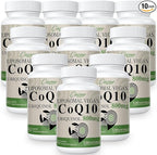 Liposomal CoQ10 800mg Ubiquinol Softgel, Max Absorption Ubiquinol Coenzyme Q10, Ubiquinol CoQ10 Supplement for Antioxidant, Heart Function & Energy Production, Pure CoQ10 800mg, 600 Vegan Softgels