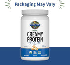 Garden of Life Creamy Plant Protein + Oat Milk Powder + Vanilla Flavor Vegan Protein Powder – Plant Based, Prebiotics & Probiotics, Gluten-Free, Non-GMO, Vanilla Cookie Flavor, 2 LBS