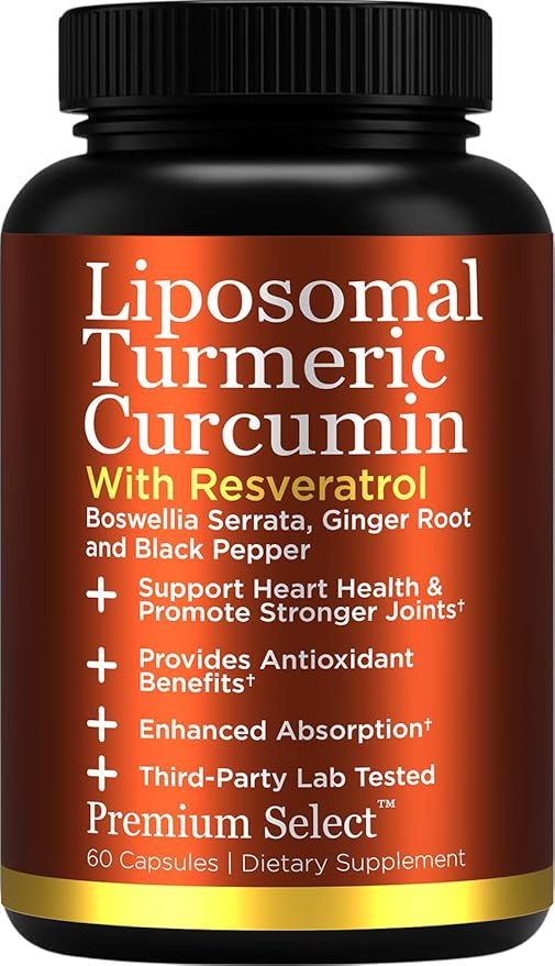 Liposomal Turmeric Curcumin with Resveratrol & Boswellia Serrata