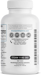 Bronson Melatonin 5mg Fast Dissolve Peppermint Tablets with Vitamin B6 - Promotes Relaxation, 360 Vegetarian Chewable Lozenges