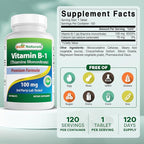 Best Naturals Vitamin B1 as Thiamine Mononitrate 100 mg 120 Tablets (120 Count (Pack of 1))