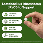 Lactobacillus Rhamnosus Probiotic 240 Tablets (4 Month Supply) – Researched Strain LRa05 – 3 Billion CFU – Digestive Health & Microbiome Support – GMP Certified (240, Lactobacillus Rhamnosus)