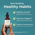 MARYRUTH'S Organics Multivitamin & Multimineral with Iron for Toddlers | USDA Organic | Sugar Free | Multivitamin Liquid Drops for Kids Ages 1-3 | Immune Support | Vegan | Non-GMO | 2 Fl Oz