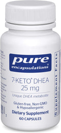 Pure Encapsulations 7-Keto DHEA 25 mg | Unique DHEA Metabolite Supplement to Support Thermogenesis* | 60 Capsules