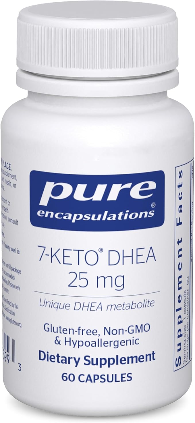 Pure Encapsulations 7-Keto DHEA 25 mg | Unique DHEA Metabolite Supplement to Support Thermogenesis* | 60 Capsules