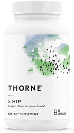 THORNE - 5-HTP - Contains Vitamin B6 - Serotonin Support for Sleep & Stress Management* - 5-Hydroxytryptophan Supplement - Third-Party Certified - Gluten, Dairy & Soy-Free - 90 Capsules