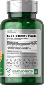 Horbäach Boswellia Serrata Extract Capsules | 120 Count | Herbal Supplement | Non GMO, Gluten Free