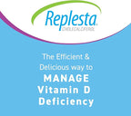 Replesta 50,000 IU Vitamin D3 Cholecalciferol, for Vitamin D Deficiency, Once-Weekly Chewable Wafer, Non-GMO, Natural Orange Flavor, 4 Pack (Pack of 2)