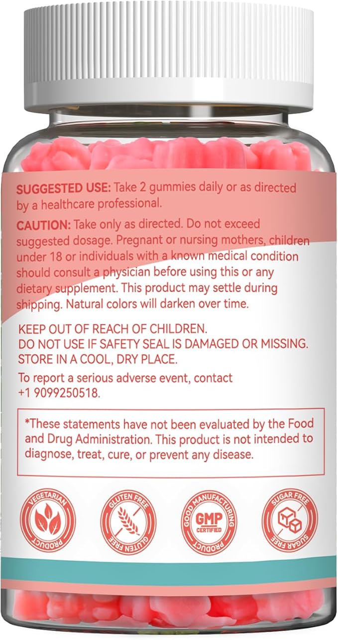 Calcium Citrate Gummies 1200mg, Chewable Calcium Supplement for Women & Men,Ultimate Absorption Calcium Gummies for Muscle & Immune Support, Sugar Free, Raspberry Flavor, 120 Count