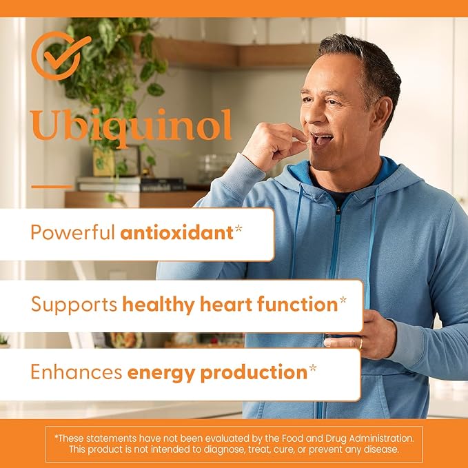 Doctors Best Ubiquinol, Reduced-Form Coenzyme Q1, 200 mg, Non-GMO, Gluten Free, Soy Free 30 Softgels