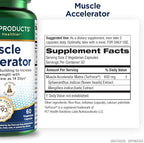 Purity Products Muscle Accelerator 650 mg Patented & Clinically Tested Muscle Accelerator Blend of Ayurvedic Herbal Extracts Promotes Strength, Endurance + Muscle Growth - 60 Veg Caps (3)