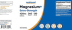 Nutricost Magnesium+ Extra Strength 420mg, 240 Capsules - 120 Servings. Magnesium Oxide and Glycinate - Non-GMO, Gluten Free, Vegan Friendly (Pack of 2)