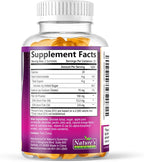 Omega 3 Fish Oil Gummies, Heart Healthy Omega 3 Gummy Supplement with High Absorption DHA & EPA, Extra Strength Joint & Brain Support, Delicious Orange Flavor Fish Oil Nature's Vitamin - 60 Gummies