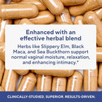 Premium Vaginal Moisture Support Capsules - Vaginal Moisture & Mood, Sexual Function, & Relaxation, Vaginal Dryness, Feminine Wellness & Intimacy, KSM 66 Ashwagandha, Slippery Elm & Maca - 60 Capsules