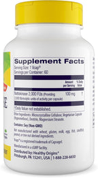Healthy Origins Nattokinase 2,000 FUs, 100 mg - Nattokinase Supplement - Vegan, Non-GMO & Gluten-Free Nattokinase - 60 Veggie Capsules