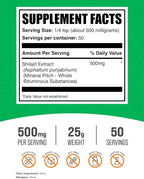 BulkSupplements.com Shilajit Extract Powder - Fulvic Acid Supplement, Shilajit Supplement - Gluten Free, 500mg per Serving of Shilajit Powder, 25g (0.88 oz) (Pack of 1)