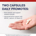Metagenics Bone Builder Plus - MCHC Supplement for Bone Health* - High-Absorption Formula with Calcium, Phosphorus & 2000 IU Vitamin D - Non-GMO & Gluten-Free - 180 Capsules