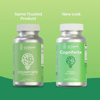 Cogniforte L-Theanine & Ginkgo Biloba Brain Supplement for Memory and Focus | Enhanced Cognitive Support, Mental Clarity & Energy Booster | with Taurine & Caffeine | 60 Count