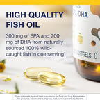 Metagenics OmegaGenics EPA-DHA 500 - High Potency Fish Oil Supplement for Cardiovascular Health* - Sustainably Sourced & Purity Tested - Non-GMO & Gluten-Free - 120 Softgels