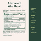 Nature’s Bounty Advanced Vital Heart with CoQ10 + Magnesium, Antioxidant, Supports Healthy Blood Pressure, Cholesterol, Circulation, Triple Action Formula, CoQ10, Magnesium Supplement, 60 Softgels