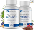 Youthful Prostate -Saw Palmetto for Men, Boosts Energy with Panax Ginseng, Antioxidant Protection, Vitamin E & Lycopene, Promotes Vitality & Well-Being - Prostate Supplement (Pack of 2)