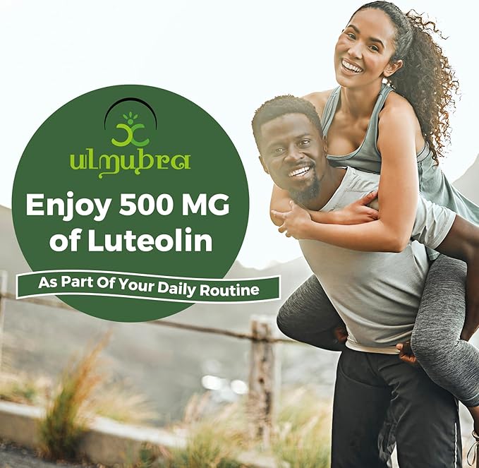 Liposomal Luteolin 500MG, Maximum Absorption, Potent Flavonoid, 60 Softgels, Luteolin Supplement, Non-GMO, Gluten Free