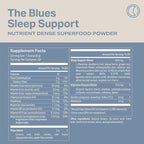 Proper, The Blues Sleep Aid – Nutrient-Dense Superfood Powder with + Melatonin, Magnesium, L-Theanine, GABA, Valerian Root & Tart Cherry – Calm Supplement for Nighttime Relaxation & Sleeping