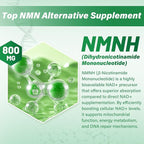 NMNH Supplement(Dihydronicotinamide Mononucleotide), 800mg per Serving NMNH Supplement to Boost NAD+ Levels, Suitable for Men and Women, Supports Anti-Aging, Energy, and Focus, 240 Capsules