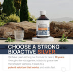 Colloidal Silver Liquid 32 fl oz 30 PPM - Bioactive Hydrosol Silver Water - Natural Immune Support Nano Sol Supplement Solution - Ionic Minerals - Organic Structured Silver