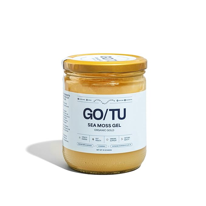 GO/TU Sea Moss Gel – 16oz Gold | Pure, Shelf-Stable Superfood | Nature’s Multivitamin