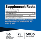 Nutricost Creatine Monohydrate Powder (Coastal Explosion, 500 Gram) - Micronized Creatine Supplement - Vegan, GMO-Free, Gluten Free