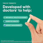 Physician's CHOICE Probiotics for Weight Management & Bloating - 6 Probiotic Strains - Prebiotics - Key ingredient Cayenne - Supports Gut Health - Weight Management for Women & Men - Green Tea - 60 CT