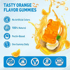 Vitamin A Gummies, 25000IU Vitamin A Supplement from Retinyl Palmitate & Fish Liver Oil, with Coconut Oil for High Absorption, Vision, Skin & Immune Health, Sugar-Free, Non-GMO, 60 Servings