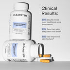 CLEARSTEM - MINDBODYSKIN Hormonal Acne Supplement (5-HTP) - Natural DIM Supplement - Skin Care Vitamins - Hormone Balance, Antioxidants - Gluten Free, Cruelty Free - 60 Servings, 180 Capsules