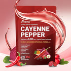 Cayenne Pepper Softgels Supplement, Supports Leg Vein, Heart and Blood Vessel Health, with Vitamin E D3+K2 and Extracts of Grape Seed, Hawthorn, Beetroot, Berberine and Others (Softgels / 1 Bag)