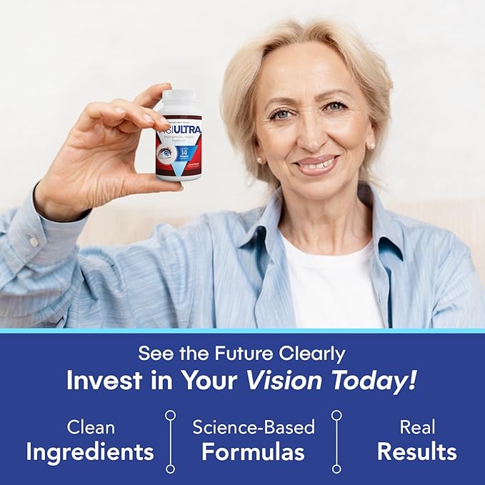Eye Health Supplement – 14 Essential nutrients for Clear Vision, Blue Light Protection, and Long-Term Eye Health. Supports Clarity and Eye Wellness. 60 Capsules. (6 Pack)