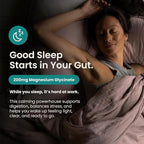 Nighttime Prebiotic Fiber Powder with Digestive Enzymes & Magnesium Glycinate for Sleep | Gut Health Supplement for Women & Men - Digestion Support, Bloating Relief - Citrus, 30 Scoops