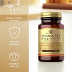 Solgar Vitamin D3 (Cholecalciferol) 25 mcg (1000 IU), Natural Strawberry Banana Swirl - 100 Chewable Tablets - Non-GMO, Kosher - 100 Servings (Pack of 2)