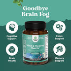 Advanced Brain Supplement for Memory and Focus - Nootropics Brain Support Supplement with Memory and Focus Vitamins for Adults of All Ages - for Brain Fog Clarity Energy and Recall - 3 Pack