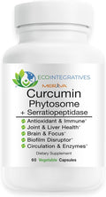Meriva Curcumin Phytosome + Serratiopeptidase | 500 mg Curcumin Phytosome Complex | Vegan Joint & Mobility Support | 60 Capsules