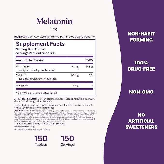 Natrol 1mg Melatonin Tablets