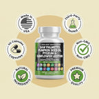 Clean Nutraceuticals Saw Palmetto Pumpkin Seed Oil Pygeum Sunflower Lecithin Stinging Nettle Cranberry - Prostate Supplements for Men with Lycopene - 90 Caps