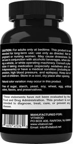 Vitabod Melatonin 60 mg with Vitamin B6 – 120 Fast Dissolve Tablets Extra-Strength Sleep Support – Drug-Free – Natural Citrus Flavor – Vegetarian, Non-GMO, Gluten-Free