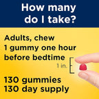 Nature Made Melatonin Gummies 2.5 mg, 100% Drug Free Sleep Aid for Adults, Melatonin Supplement 130 Count, 130 Day Supply
