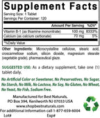 Best Naturals DMAE Supplement 250 mg & Vitamin B1 as Thiamine Mononitrate 100 mg