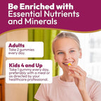 MoodMingle Potassium Magnesium Glycinate Supplement Gummies - High Absorption Potassium Chews - with Calcium Vitamins B6 B12 C D3 K2 Zinc - Vegan Sugar-Free Gluten Free for Kids Adults